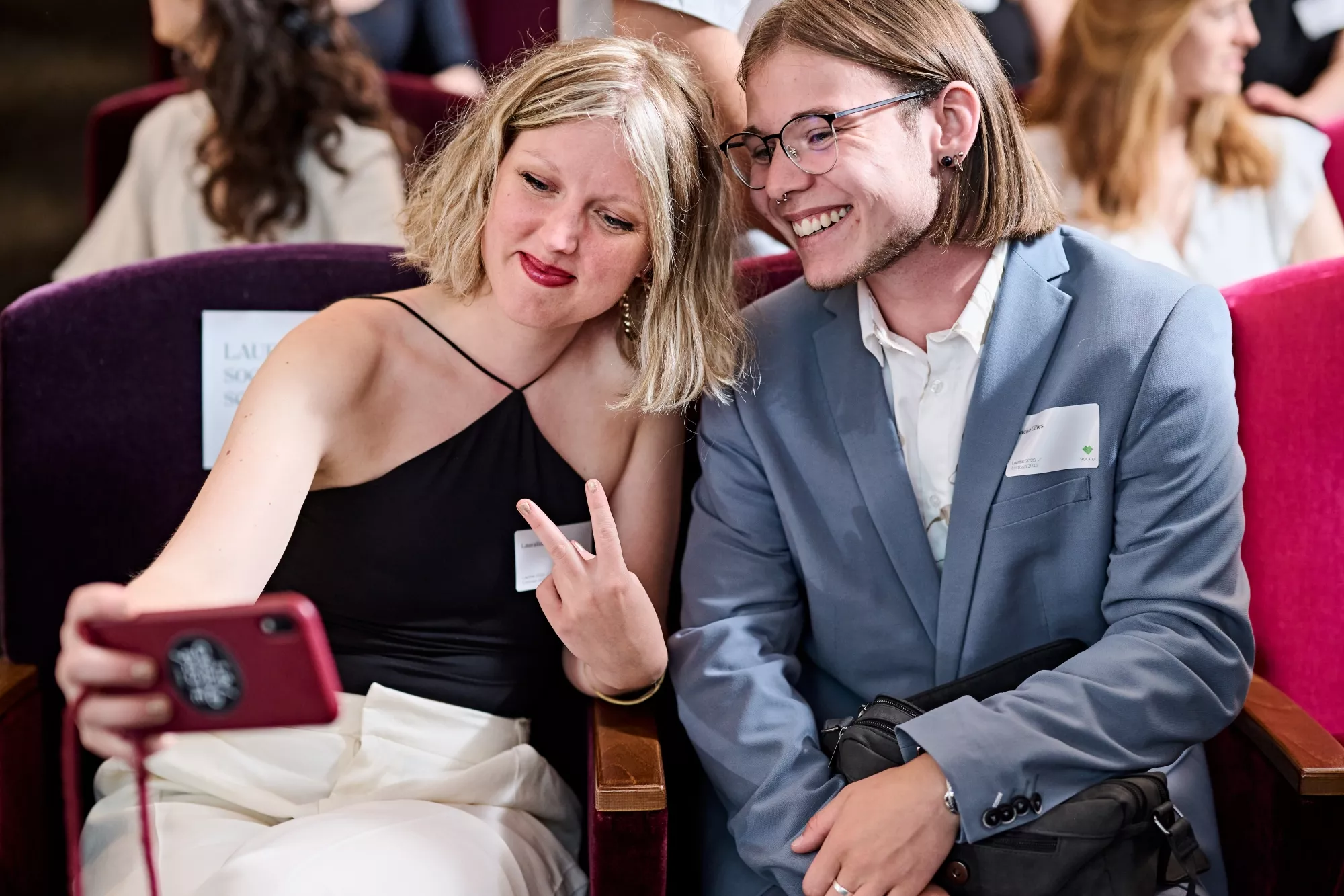 Lauraline Michel en Sacha Gilles - Laureaten 2023 